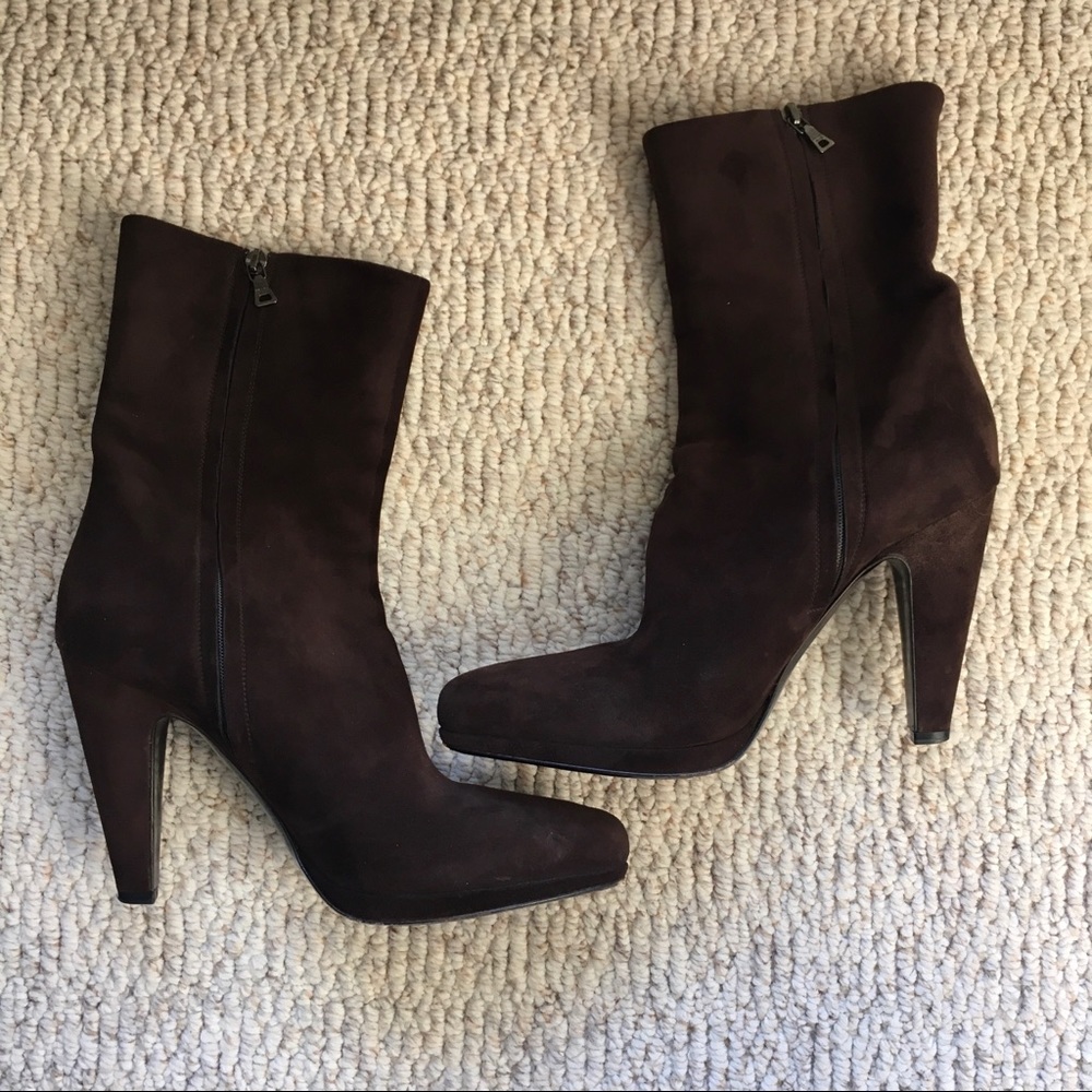Prada Suede Booties